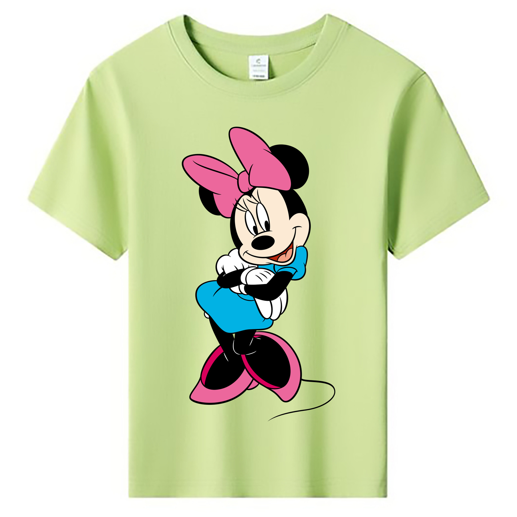ミッキーマウス Mickey Mouse 綿100％キッズTシャツ（フロントプリント）